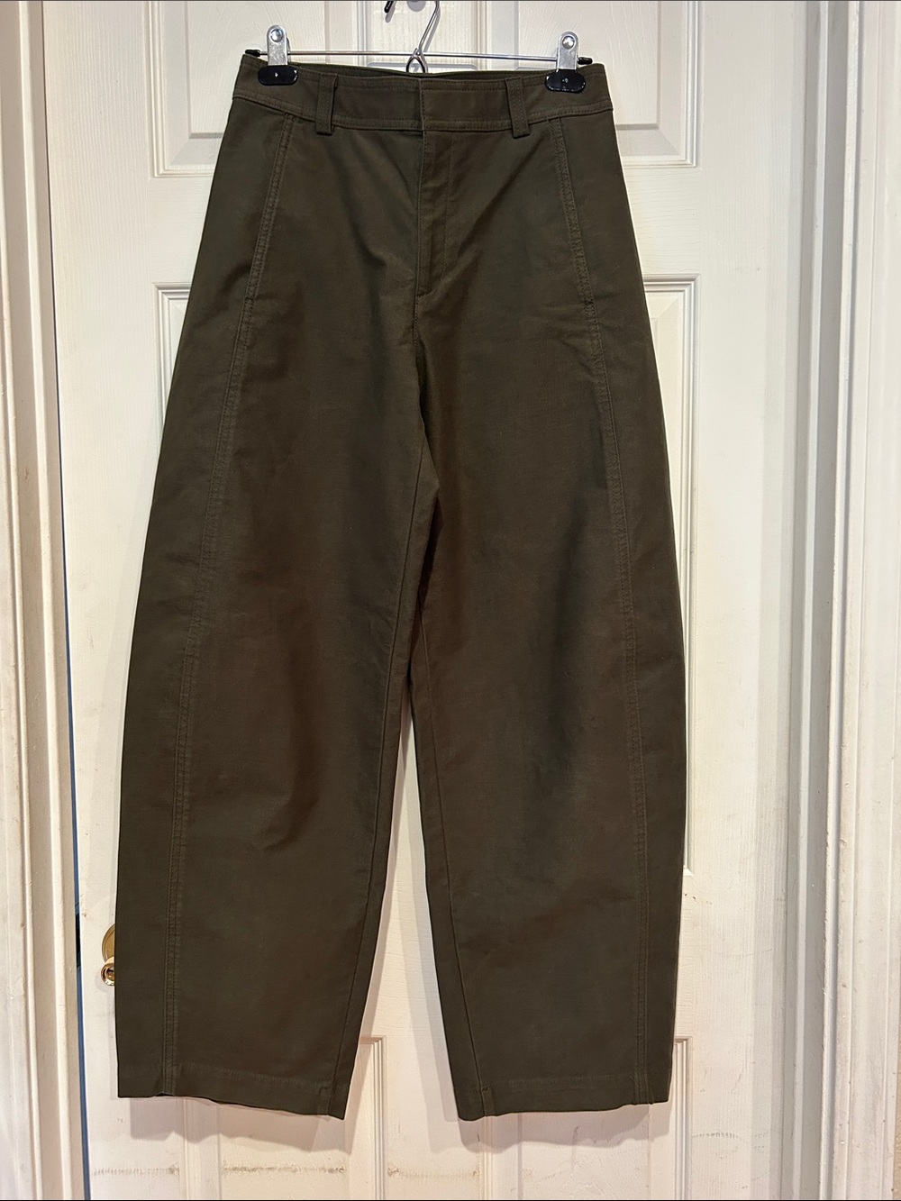 Uniqlo Unisex Jersey Barrel Pants - Olive